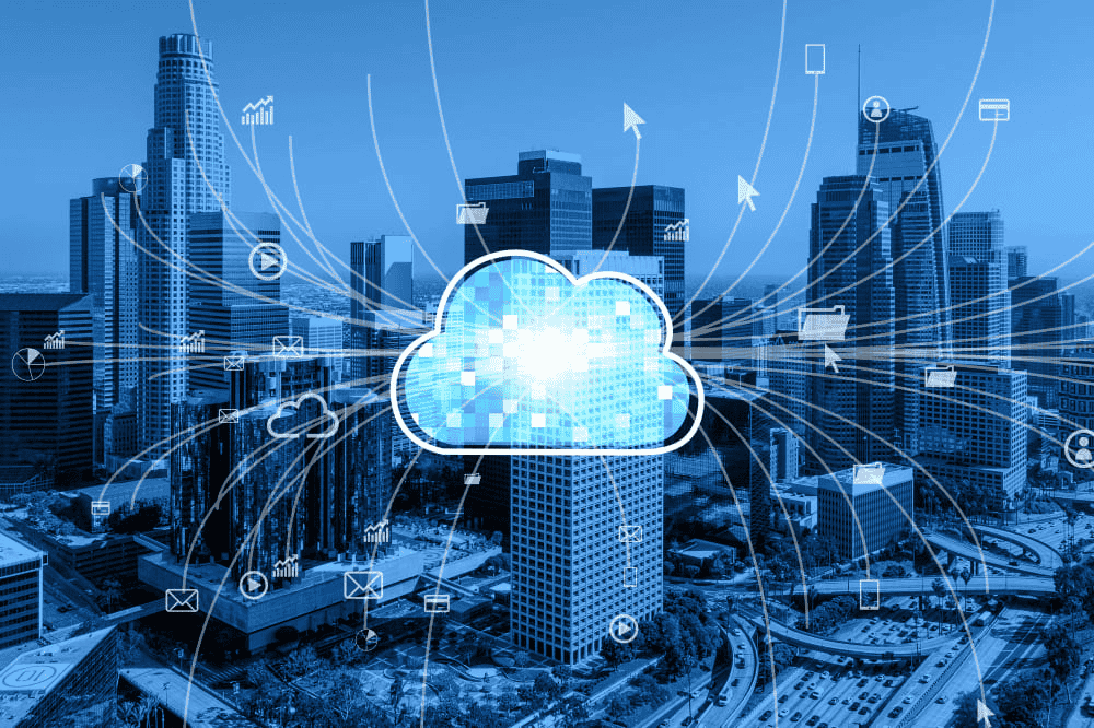Cloud illustration representing company services