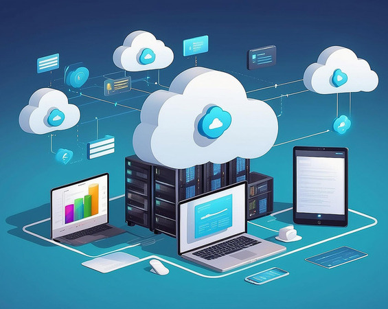 Cloud illustration for product development