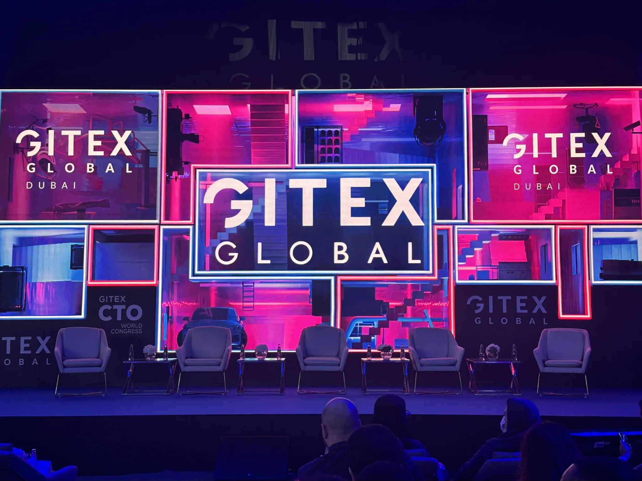 A view of a bustling GITEX exhibition hall